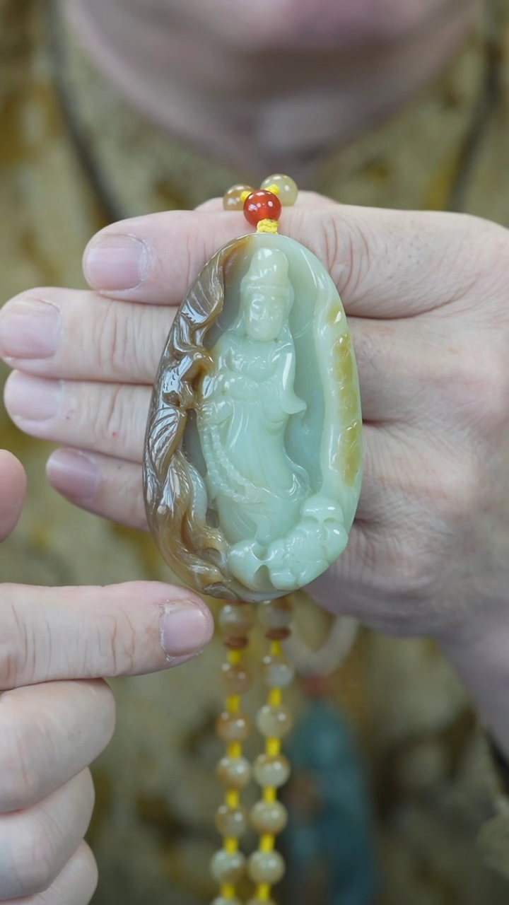 【闪购商品】和田玉吊坠未镶嵌观音