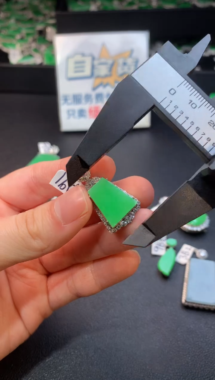 【闪购商品】翡翠颈饰银S925镶嵌翡翠