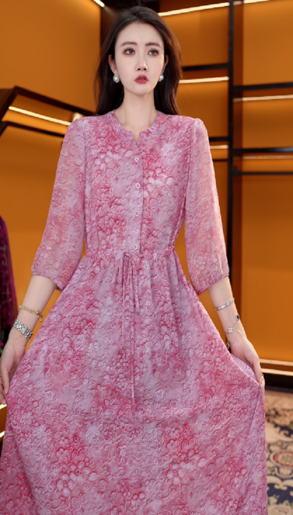 Y168新款时尚百搭气质减龄连衣裙-悠悠