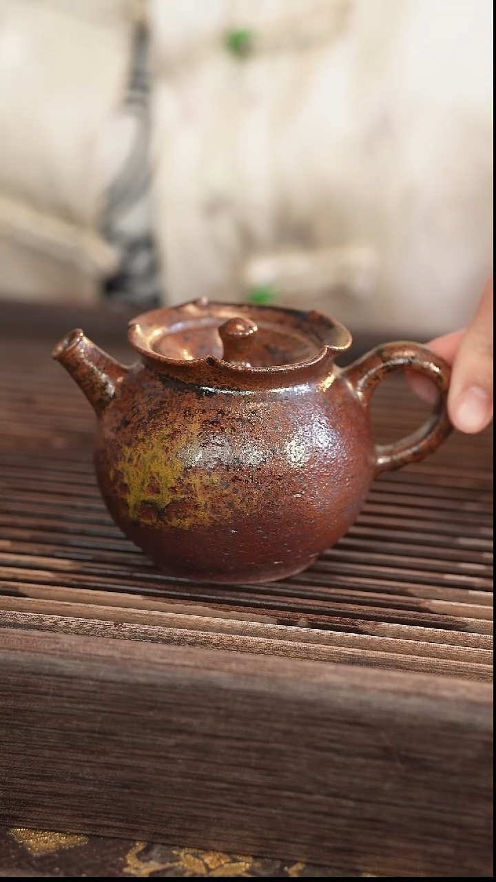 茶壶紫砂原矿手工制作4号 160cc
