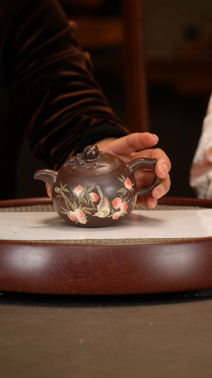 【闪购商品】紫砂茶壶【曹秀芬】景舟底槽清圣桃  250CC
