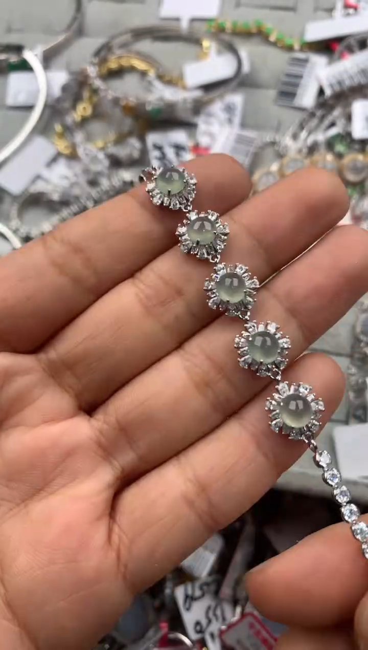 银S925镶嵌戒指翡翠333----7