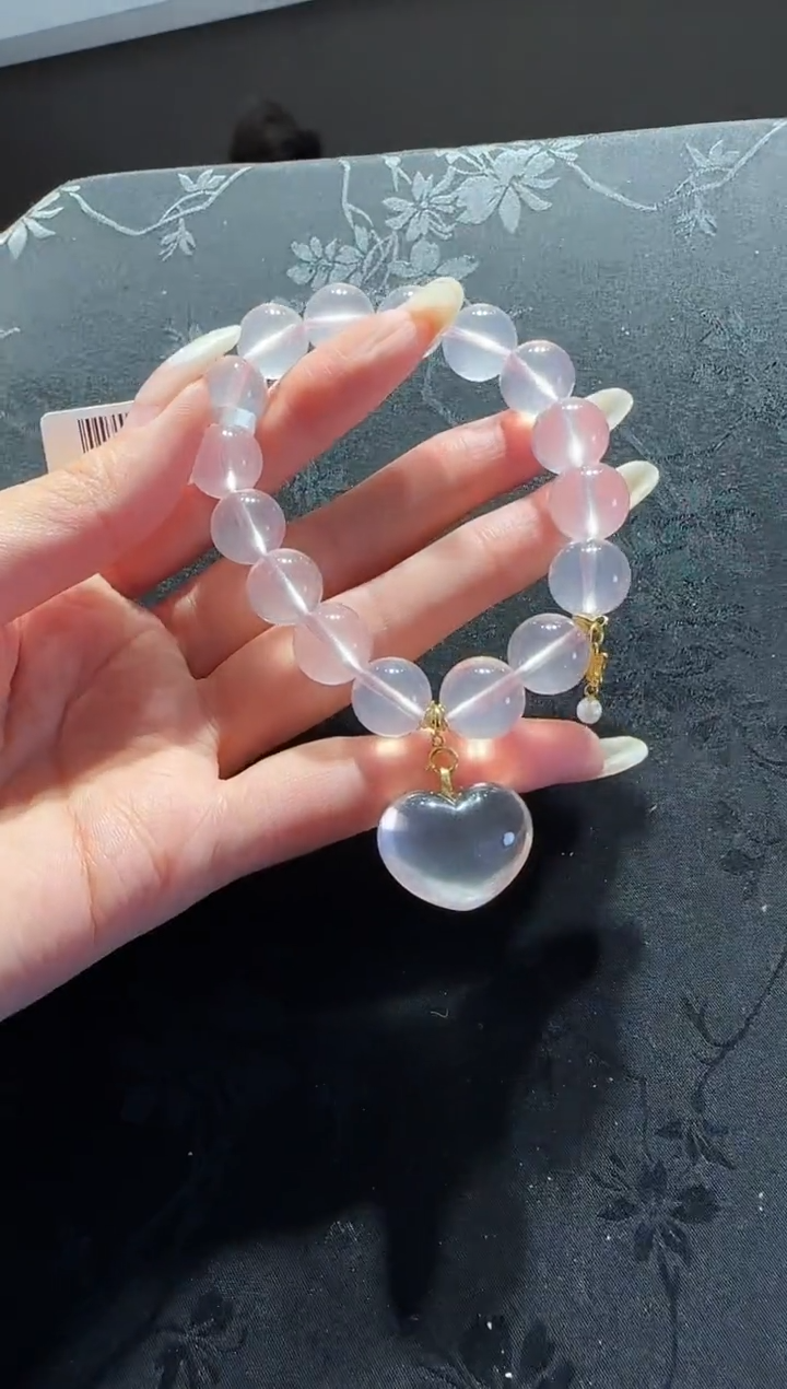 【闪购商品】水晶手串未镶嵌粉水晶手串设计款