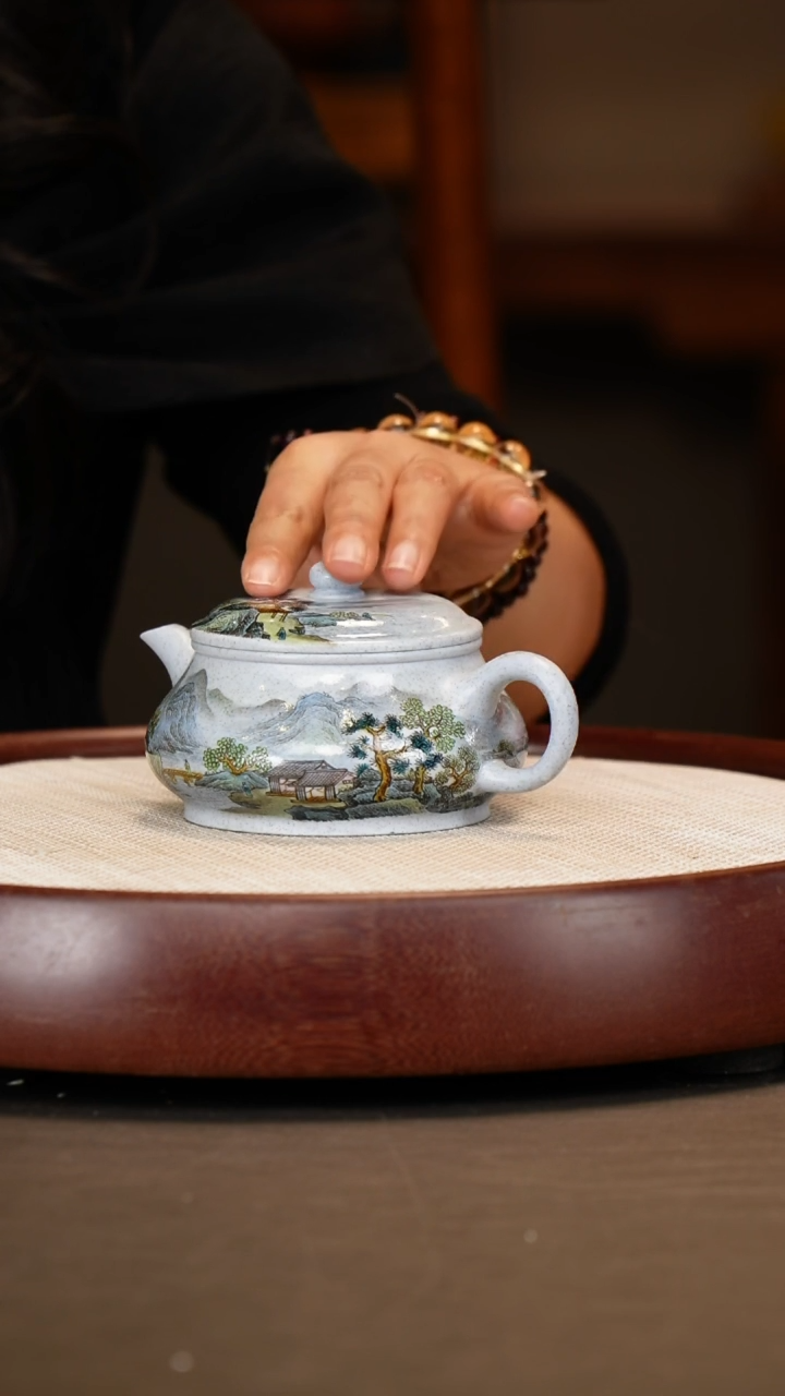 【闪购商品】紫砂茶壶【杨军保】海蓝泥明炉  260CC