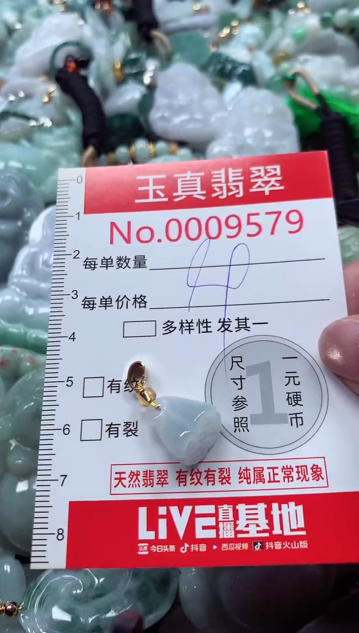 吊坠(不含链)未镶嵌翡翠9579