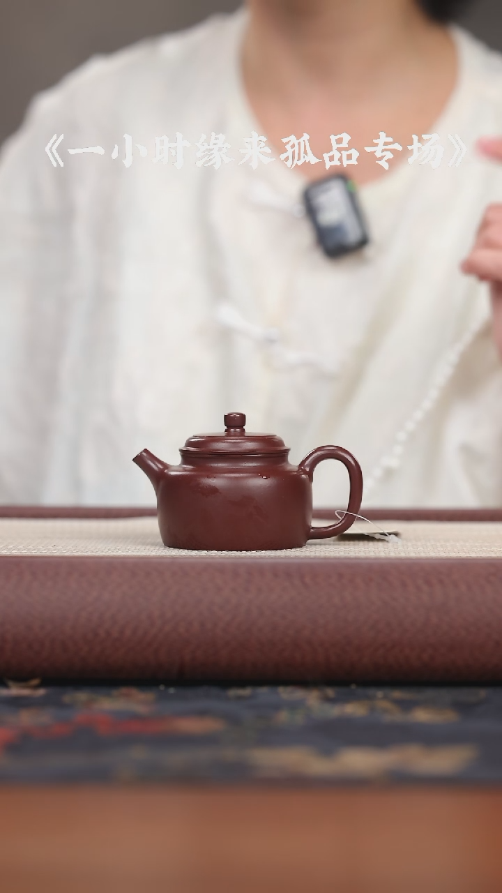 【闪购商品】紫砂茶壶梵记  紫朱泥 小德钟100cc