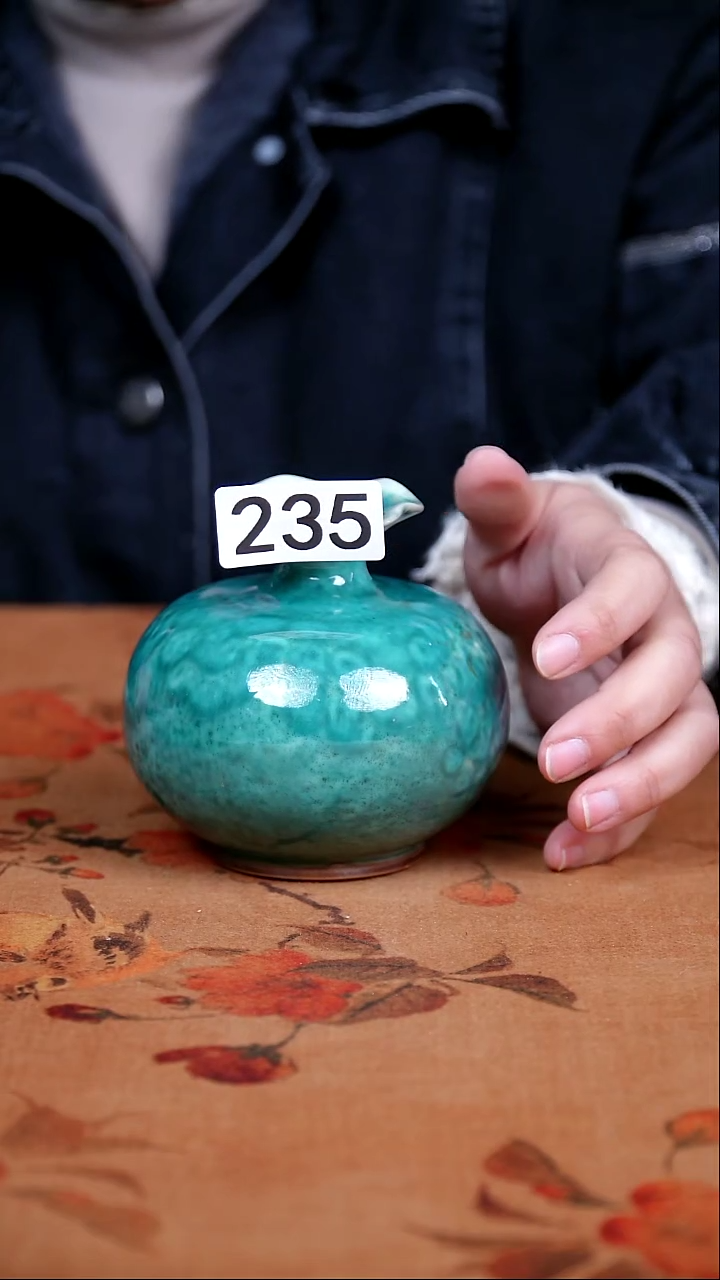 全品钧瓷茶器摆件