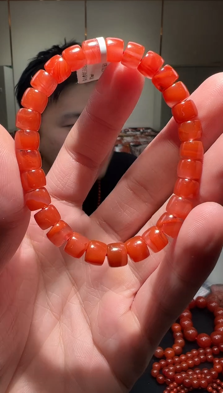 【闪购商品】南红玛瑙手链未镶嵌7mm/yz01661多样性发货