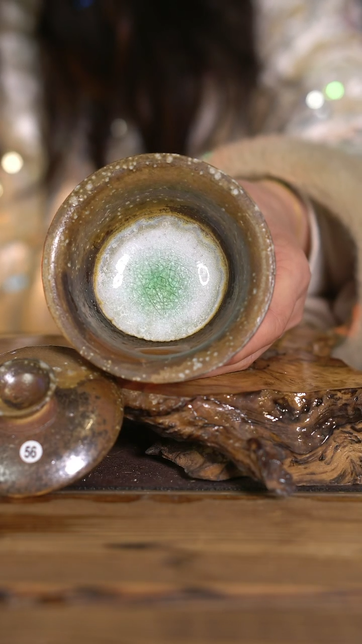 景德镇纯柴烧 盖碗 56