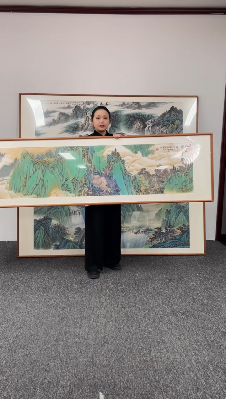 【闪购商品】国画金山揽翠210*60绘画作品