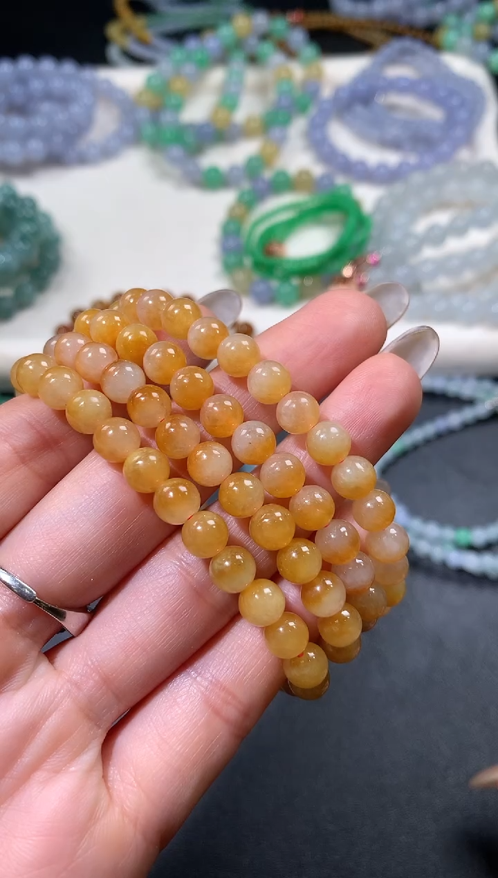 未镶嵌手串翡翠翡翠