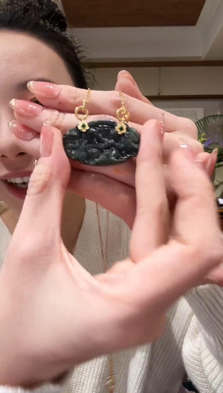 【闪购商品】翡翠颈饰未镶嵌国风