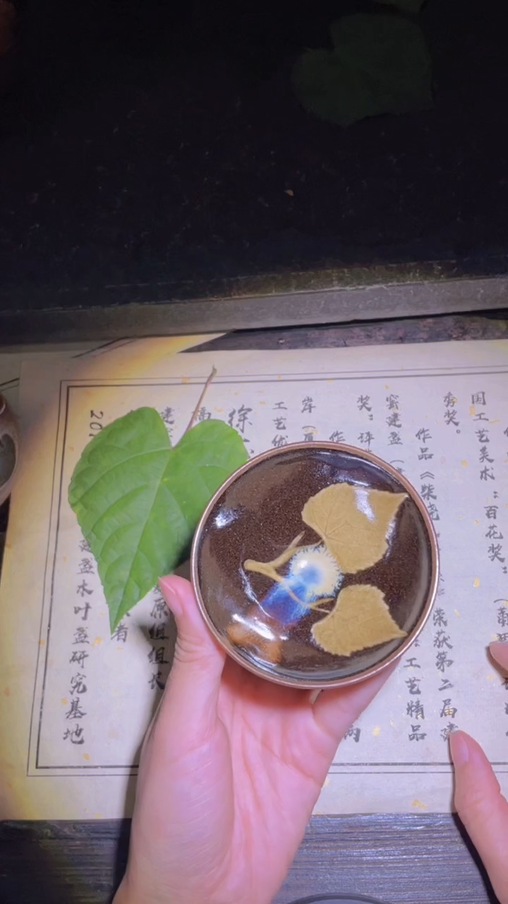 茶盏建窑建盏高端主人杯茶器徐志聪木叶盏