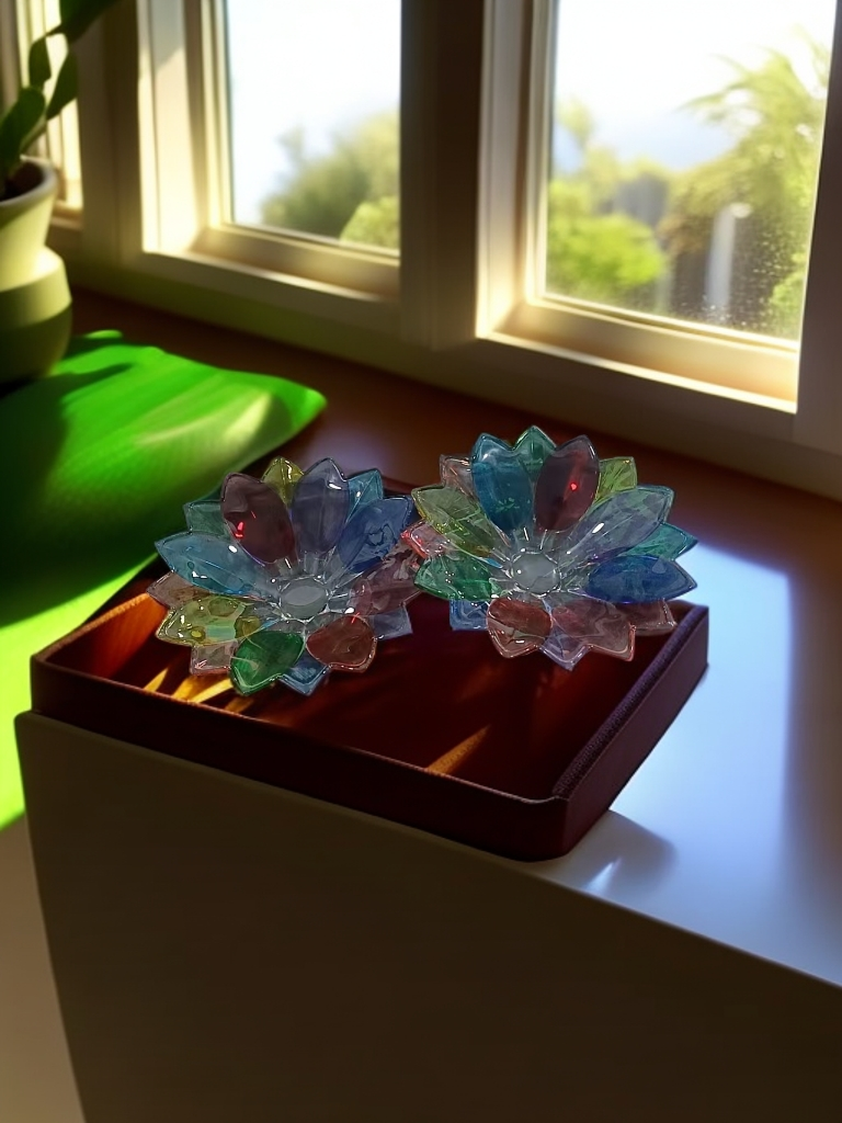 S陈总外贸孤品太阳果盘一对