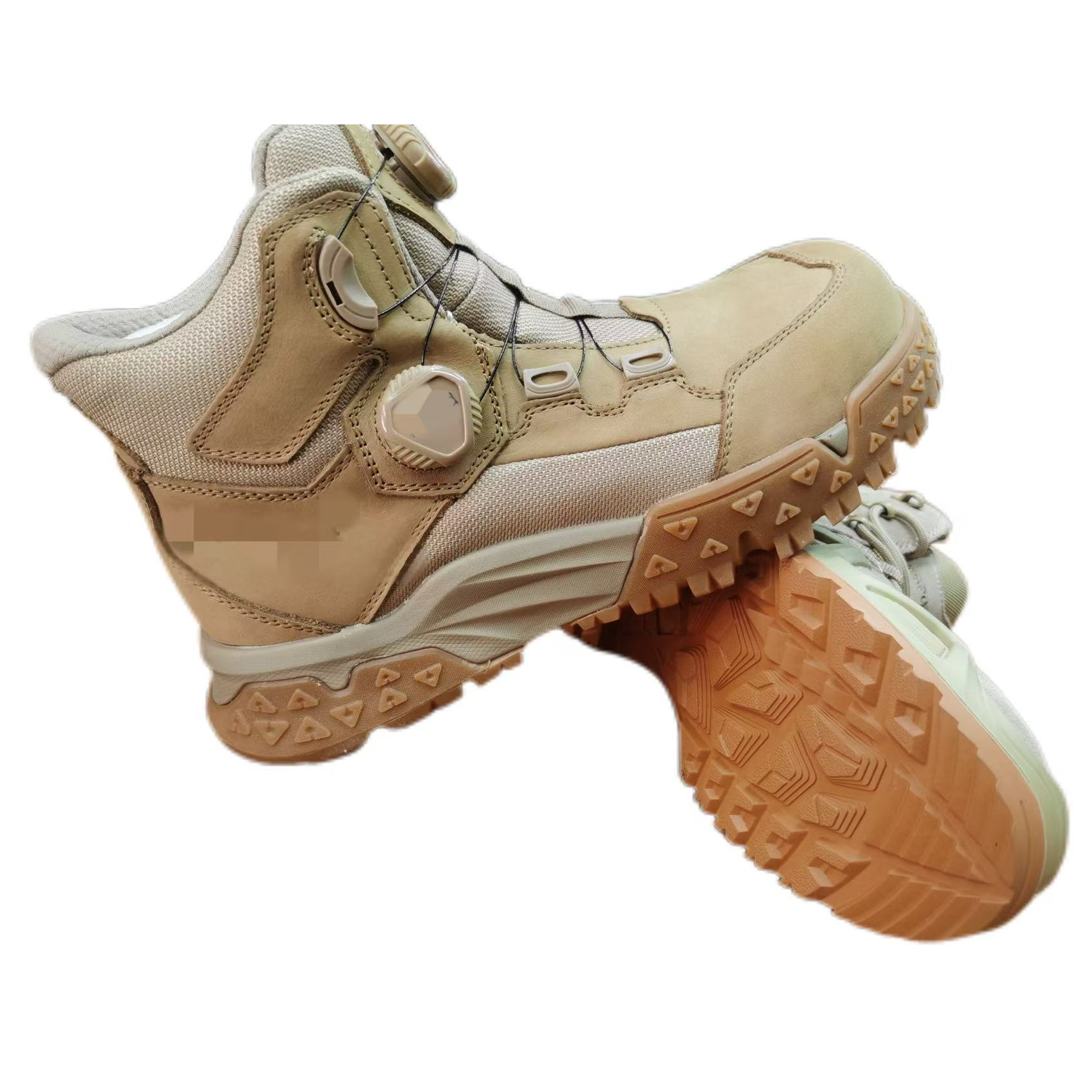 户外登山鞋防滑耐磨大底透气真皮徒步鞋中帮