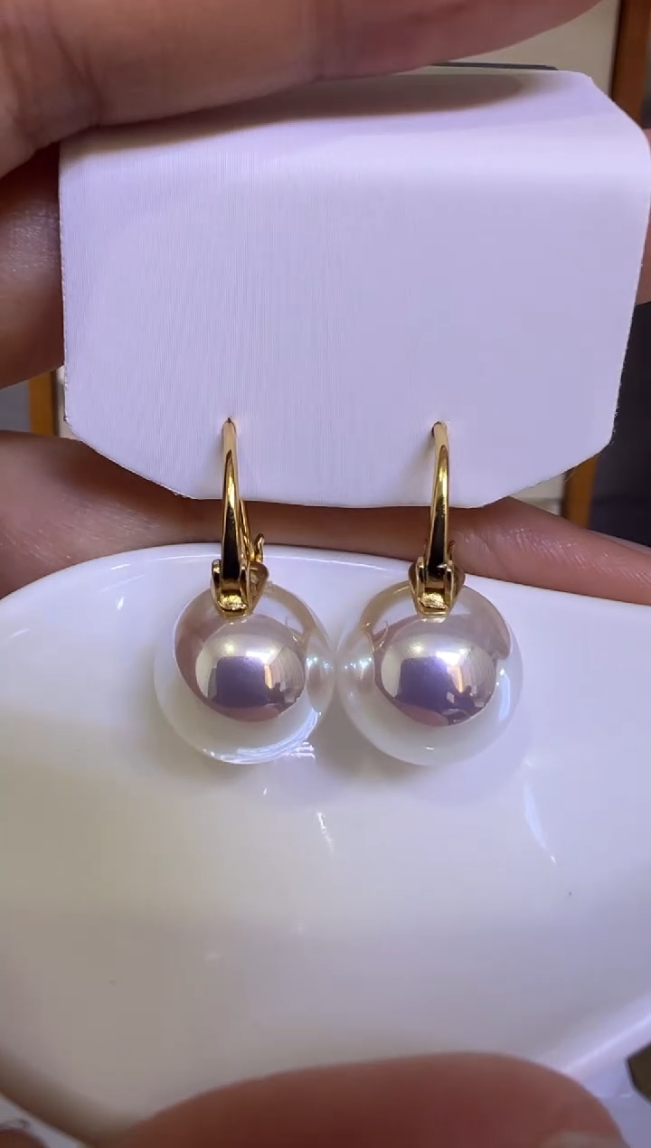 银S925镶嵌耳饰淡水珍珠700