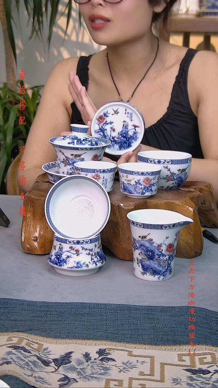 简装家用款7件套 白瓷陶瓷茶具