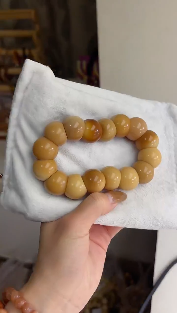 手串菩提根/象牙果沐m75紫美人玉化蒜瓣大肠20mm手串