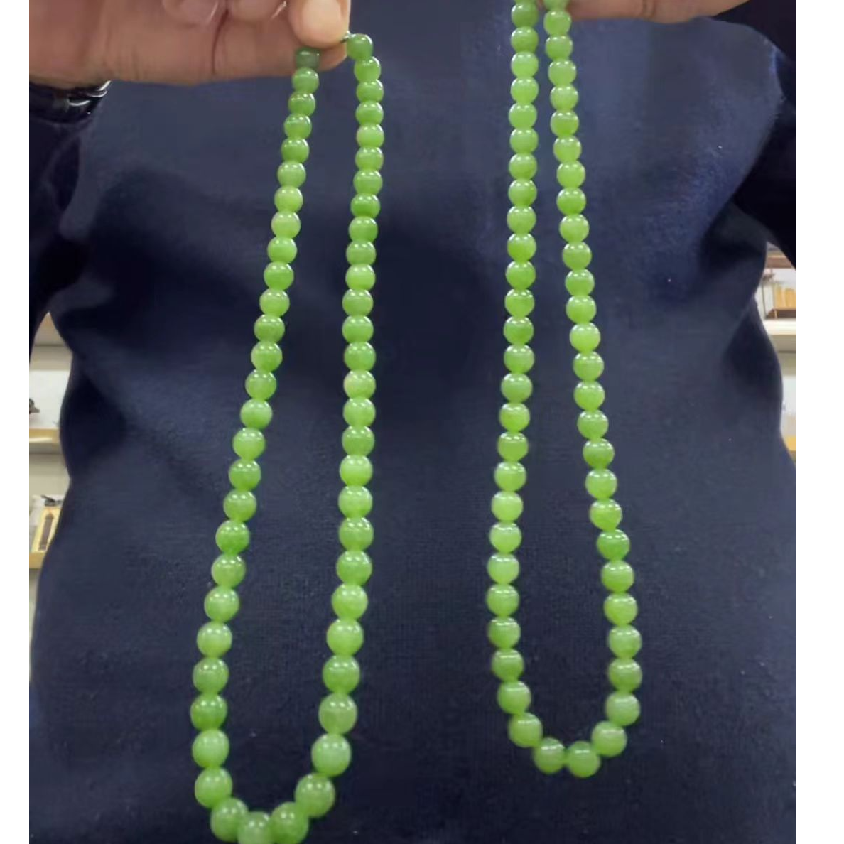 【何晟铭专属】和田玉项链 约8mm（多样性发一件）