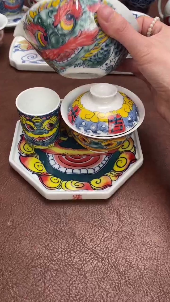 【闪购商品】醒狮套装（三才+扳指杯+公道杯）昨明陶瓷