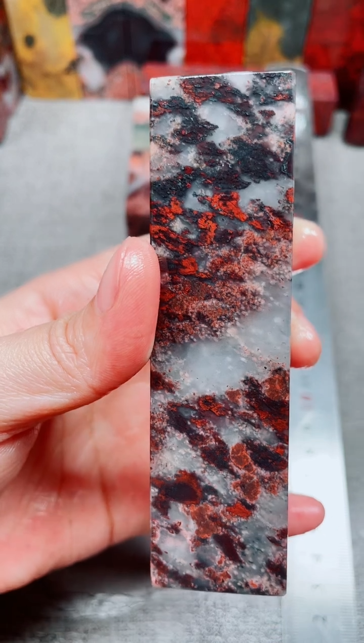 桂林鸡血玉素章3.0左右41