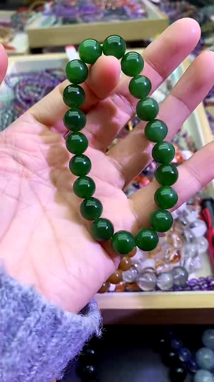 【闪购商品】和田玉（碧玉）手链未镶嵌和田玉