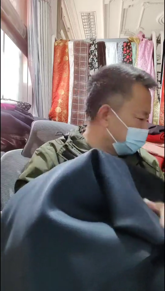 黑铁灰色纯色双面布料