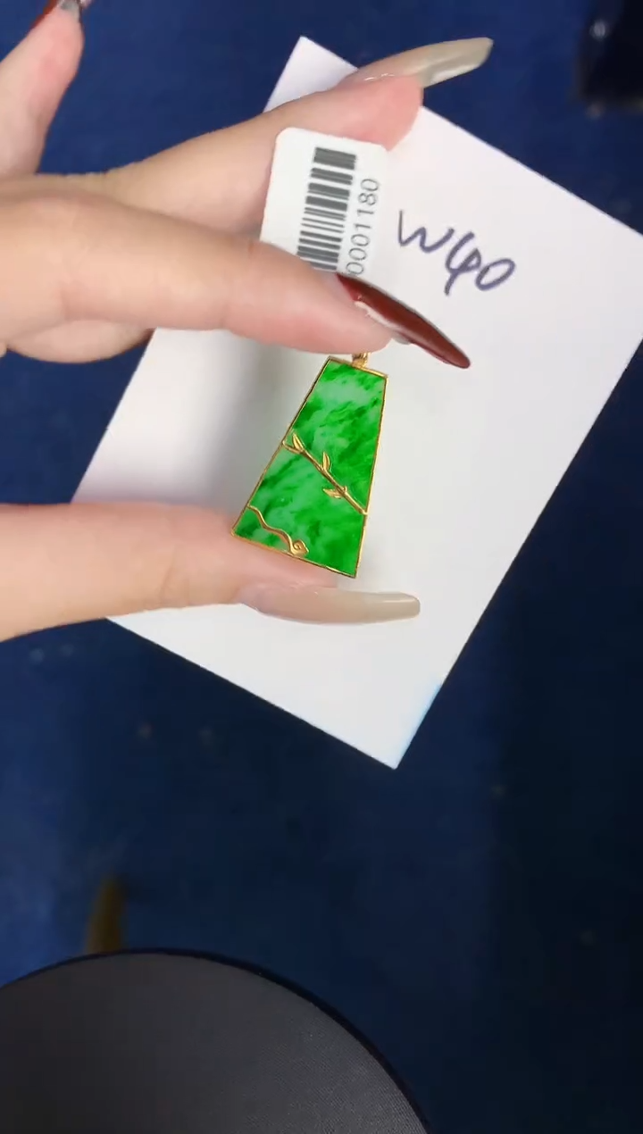 【闪购商品】翡翠颈饰18K金镶嵌0000000000