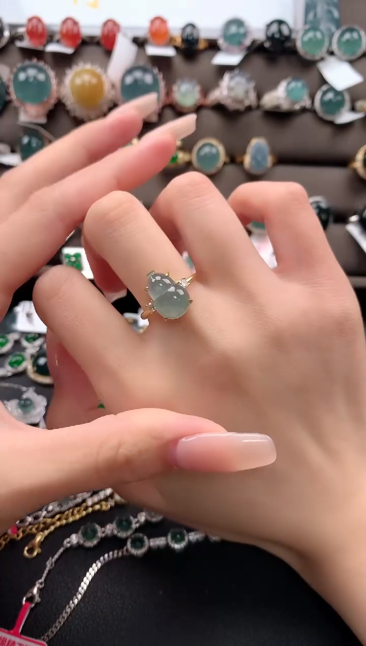 【闪购商品】翡翠戒指银S925镶嵌312321312