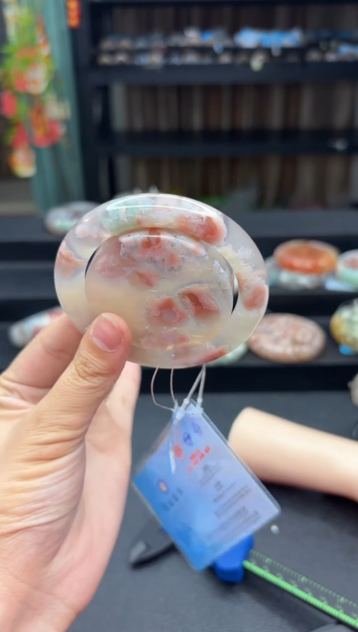 【闪购商品】石英质玉手镯未镶嵌678（57圈赠送镯心）