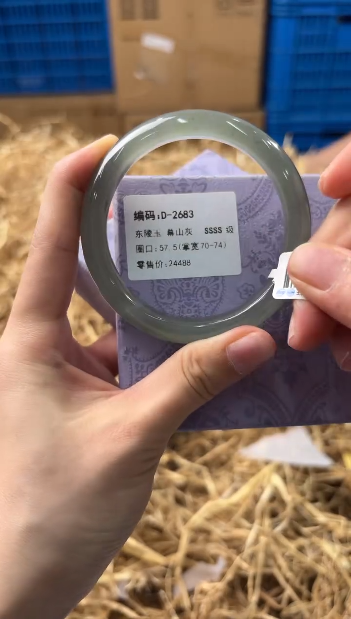 未镶嵌手镯石英质玉D2683