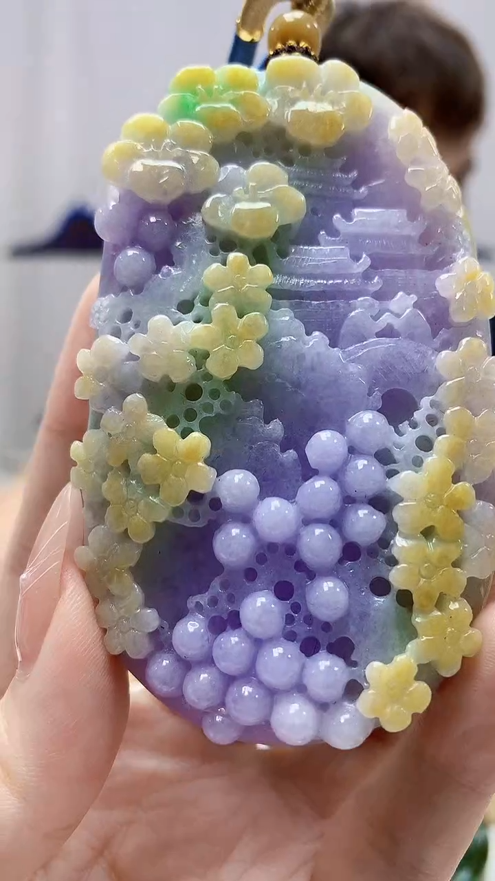 未镶嵌定制翡翠4868DD-毛货挂件78