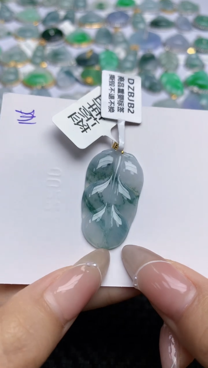 【闪购商品】翡翠颈饰18K金镶嵌 天然翡翠A货