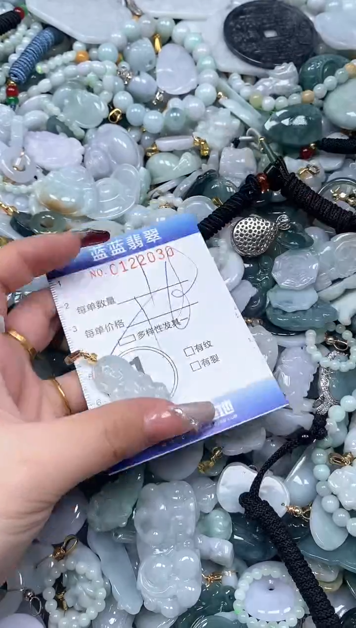 【闪购商品】翡翠颈饰未镶嵌闪购0122030多样性发其一