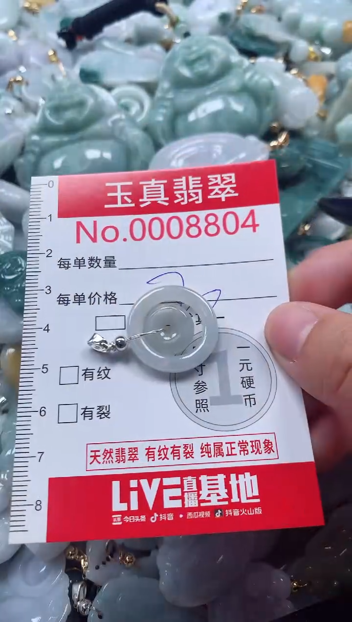 吊坠(不含链)未镶嵌翡翠8804