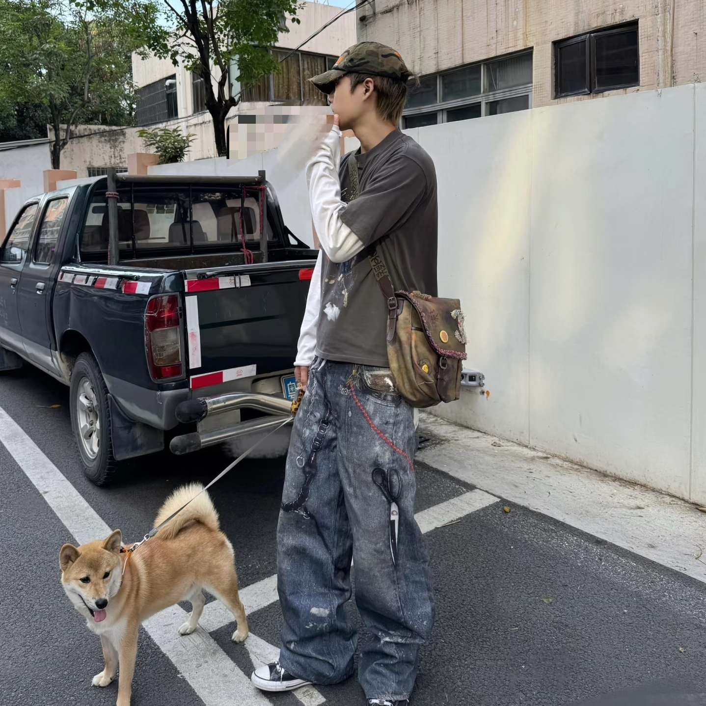 铜合金项链 【017】金色别针复古项链气质男生项链个性百搭时尚轻奢