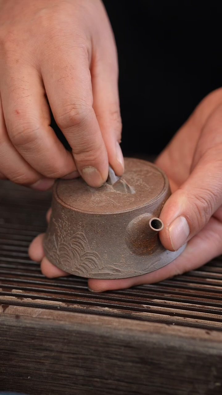 茶壶紫砂原矿手工制作宽口