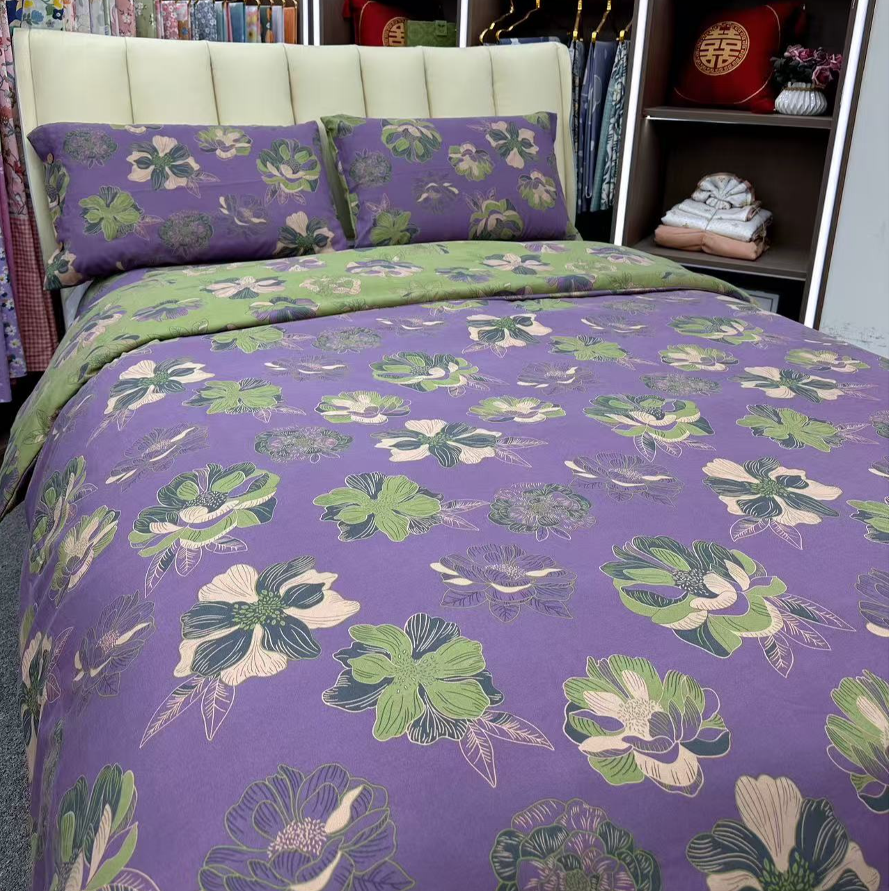 精品高端轻奢四件套--风华绝代紫-13