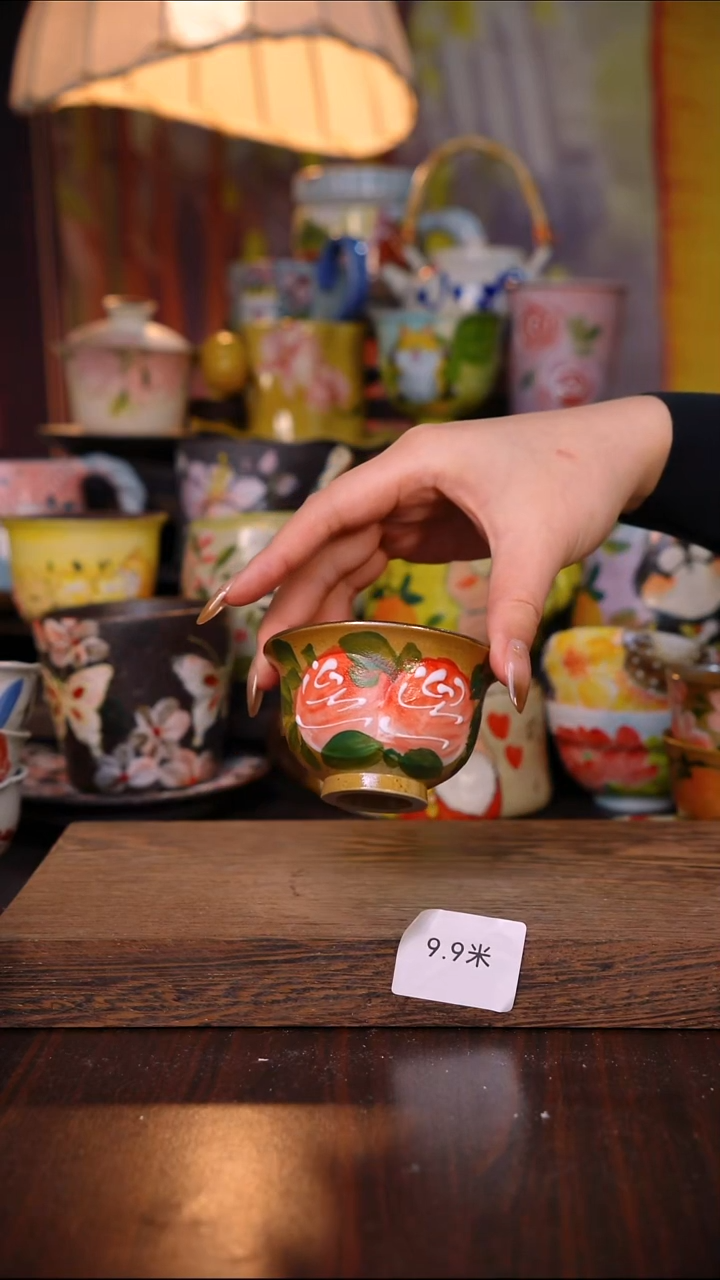 杯子陶泥垚手作 景德镇手工手绘陶瓷器物