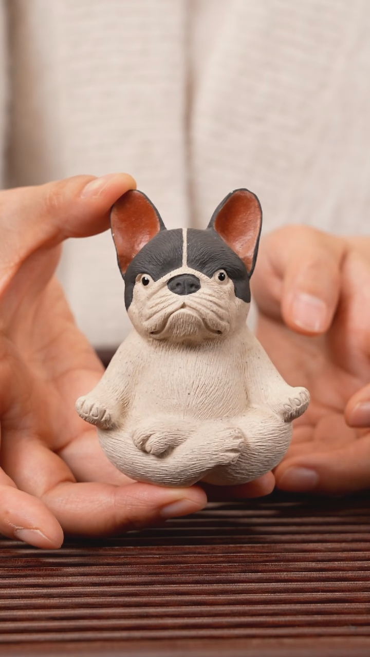 【闪购商品】紫砂茶宠打坐法斗