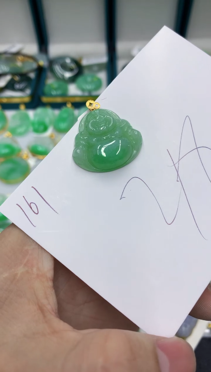 【闪购商品】翡翠颈饰18K金镶嵌号链接11111