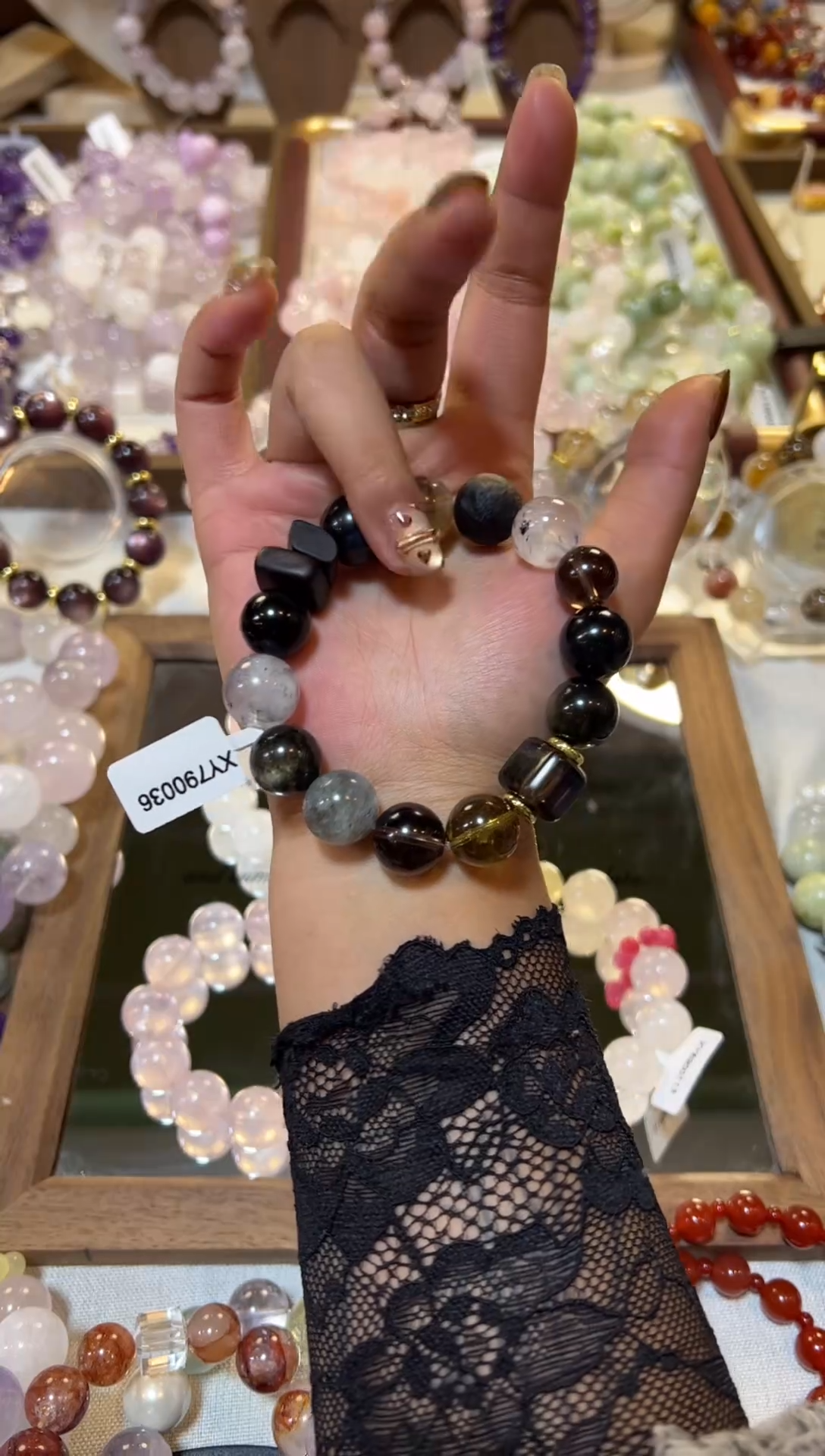 未镶嵌手串水晶茶晶水晶手串