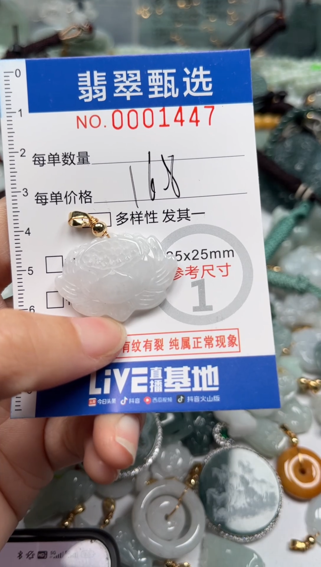 【闪购商品】翡翠颈饰未镶嵌00..1447