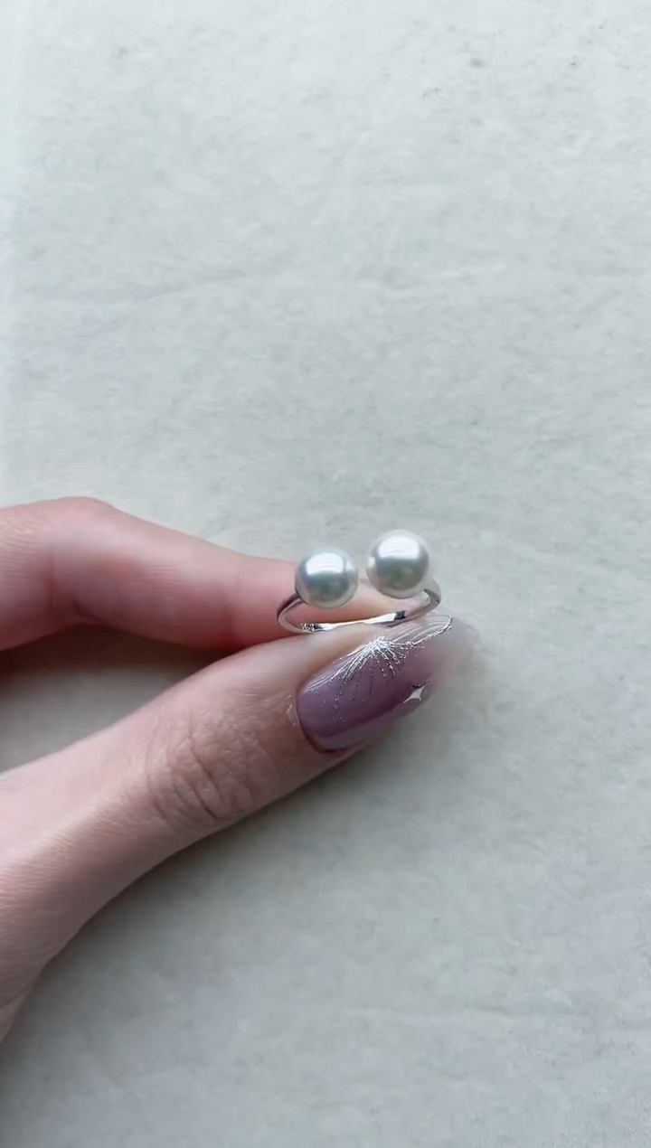 【闪购商品】海水珍珠戒指银S925镶嵌Y97