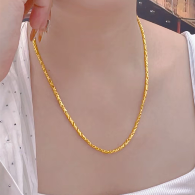 铜合金项链 节节高升链条气质时尚百搭女素款经典精致简约锁骨链