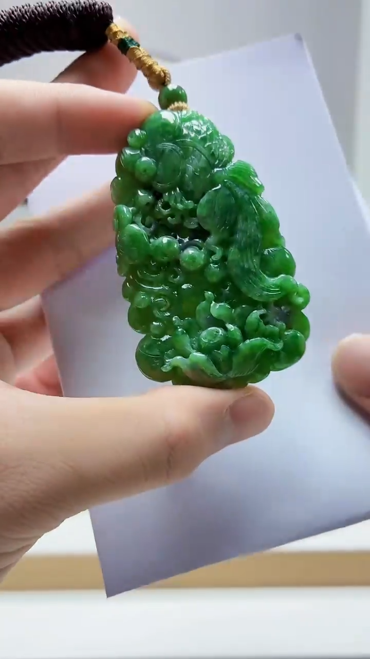 未镶嵌定制翡翠4852bb-毛货挂件71