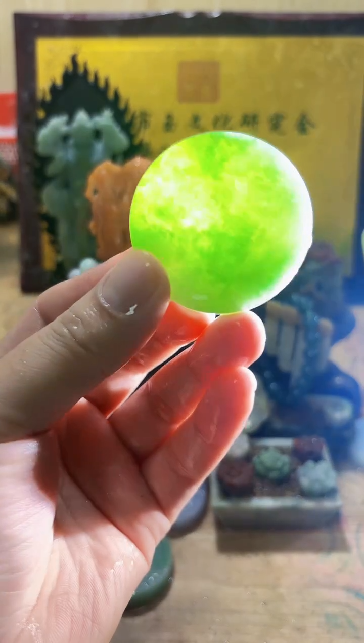 未镶嵌挂件翡翠A货常星8186