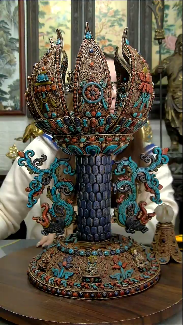 【闪购商品】莲花坛城铜像造像收藏造像