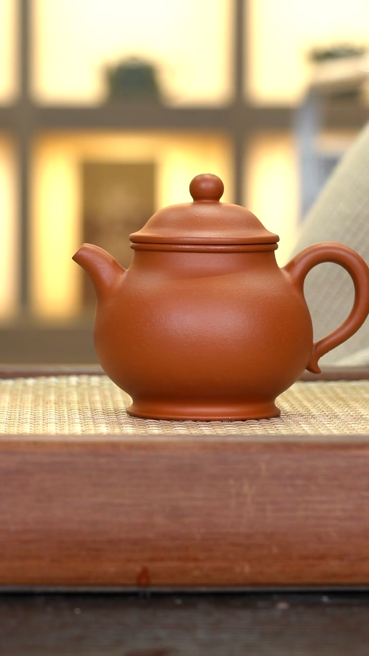 茶壶紫砂   LD   赵庄朱泥    高潘壶   170cc