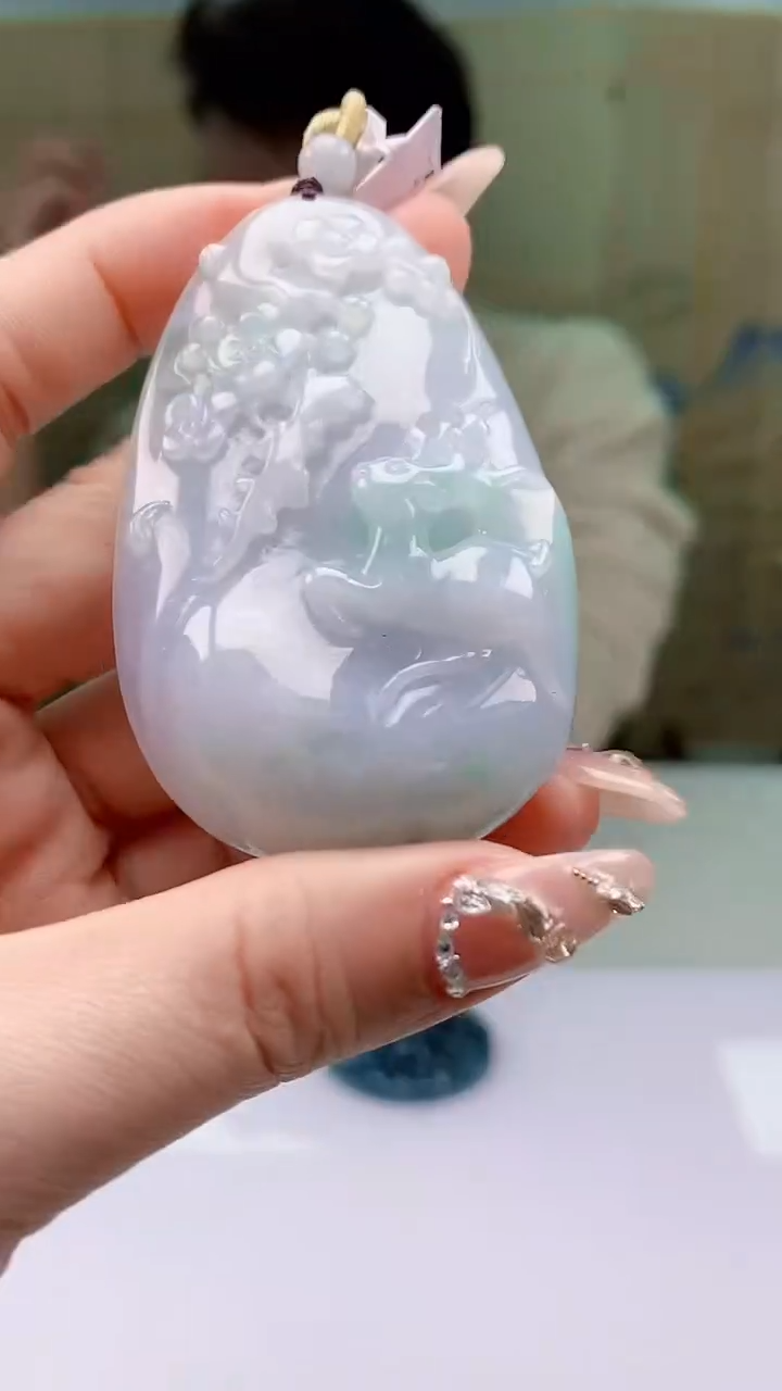 【闪购商品】定制翡翠未镶嵌1502ty-毛货挂件22